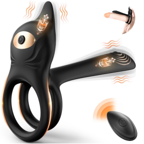 3 in 1 Multifunctional Penis Cock Ring with 10 Vibrating Modes