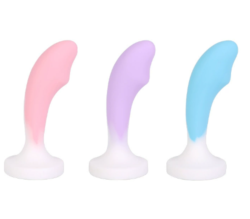 Mini silicone candy color anal plug — view 3