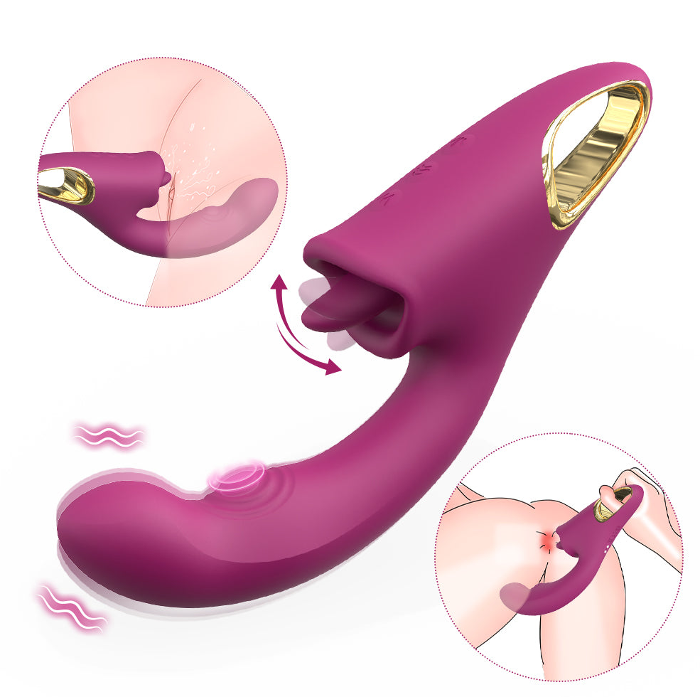 Tongue Licking Vibrator G - Spot Adult Feminine Products - product image