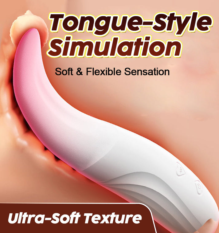 Licking Tongue Vibrator for Her – Dual-Action Tongue Lick & Vibration Pleasure Toy — view 3