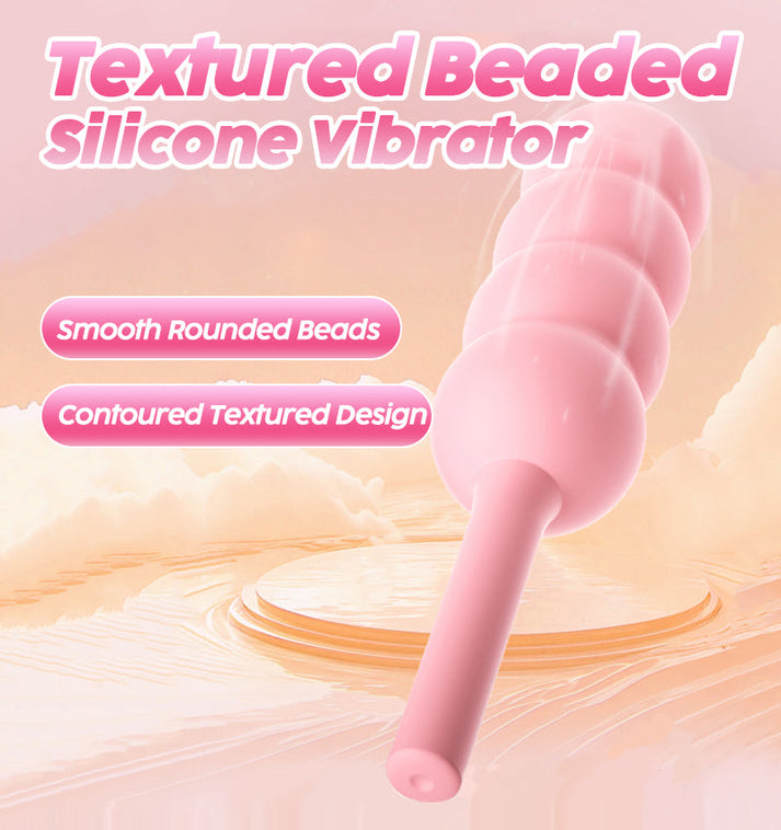 Textured Beaded Silicone Vibrator — view 3