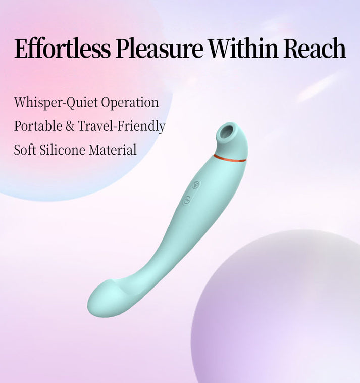 Suction & Vibration Liquid Silicone Personal Massager for Women, Multi-Frequency, Quiet Operation, Waterproof, Full — view 4