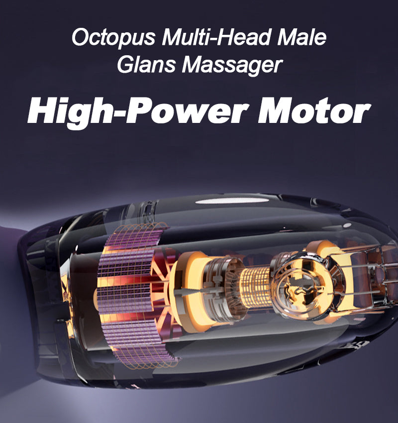 Octopus Multi - Head Massager BDSM Male Masturbator - detail view