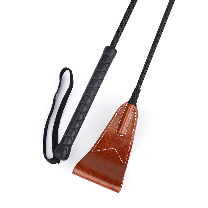 Genuine Leather Adult Play Whip & Paddle Set — view 8