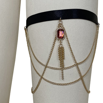 Sexy Strap Women's Chain Pendant Leg Ring