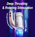Manual Push Type Thrusting & Rotating Electric Masturbator - gallery image