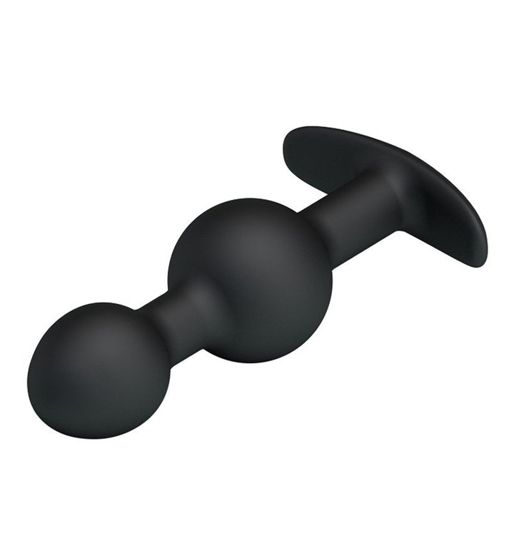 Male Beaded Vibrating Anal Plug with Built-in Steel Balls — view 4