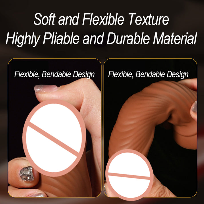Waterproof Liquid Silicone Intimate Vibrator with Suction Base & Textured Surface — view 5