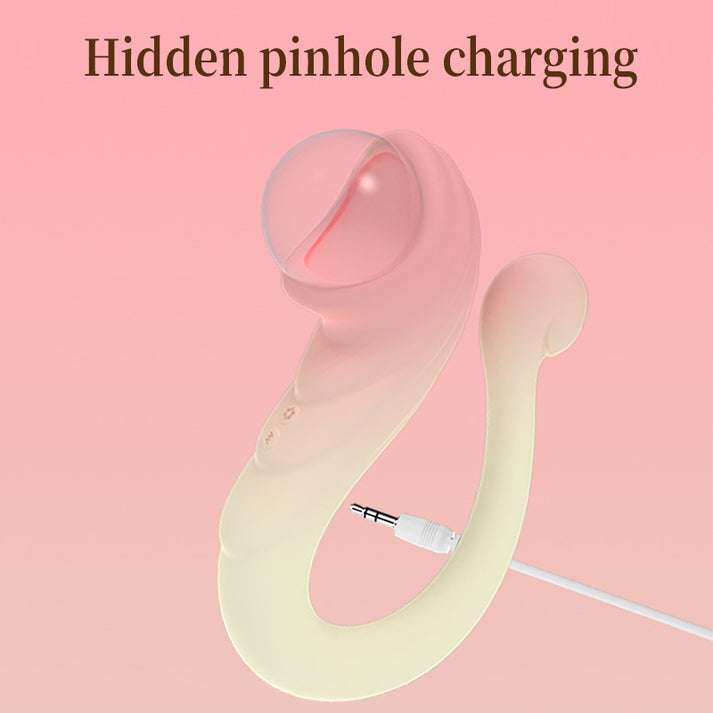 Powerful Vibration Arc Silicone Ball, Double-headed Design with Heating Function, Unique Shape for Pleasure — view 3