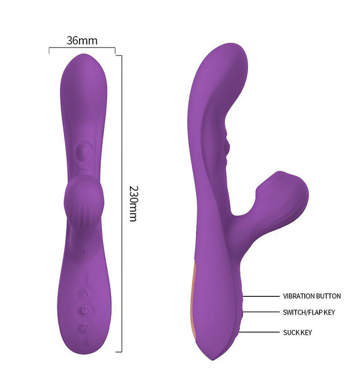 Auto-Sucking Flicking Wand Vibrator（71） — view 7