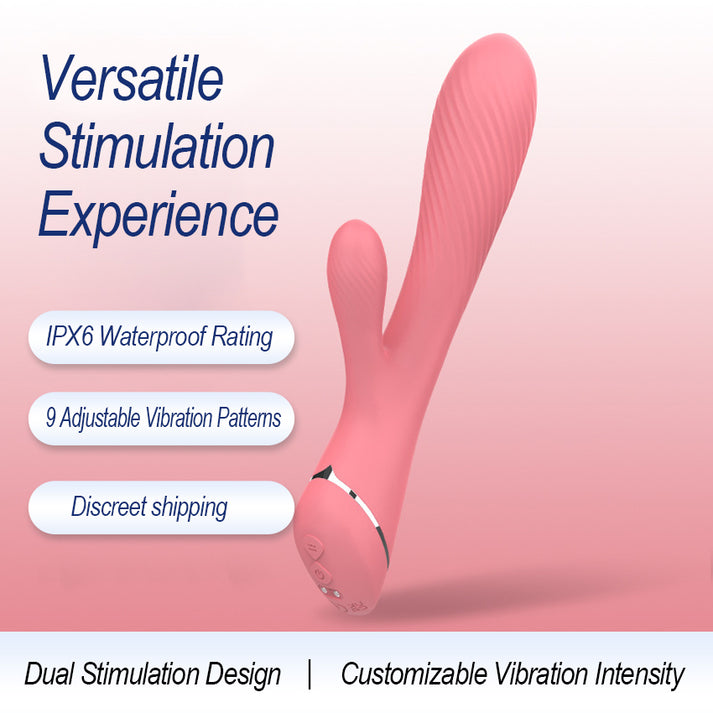 9-Speed Waterproof Silicone Vibrator for Personal Wellness — view 7