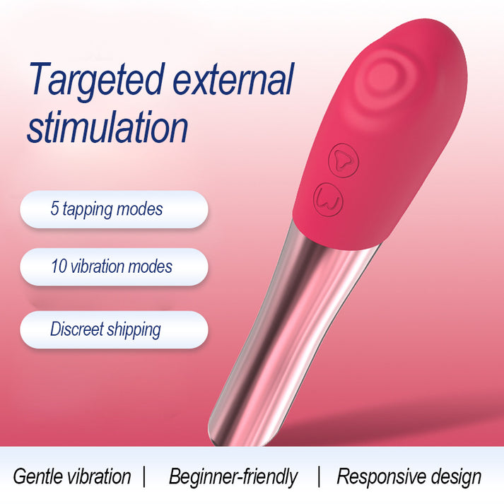 Discreet 5-tap 10-vibe women’s intimate vibrator — view 2