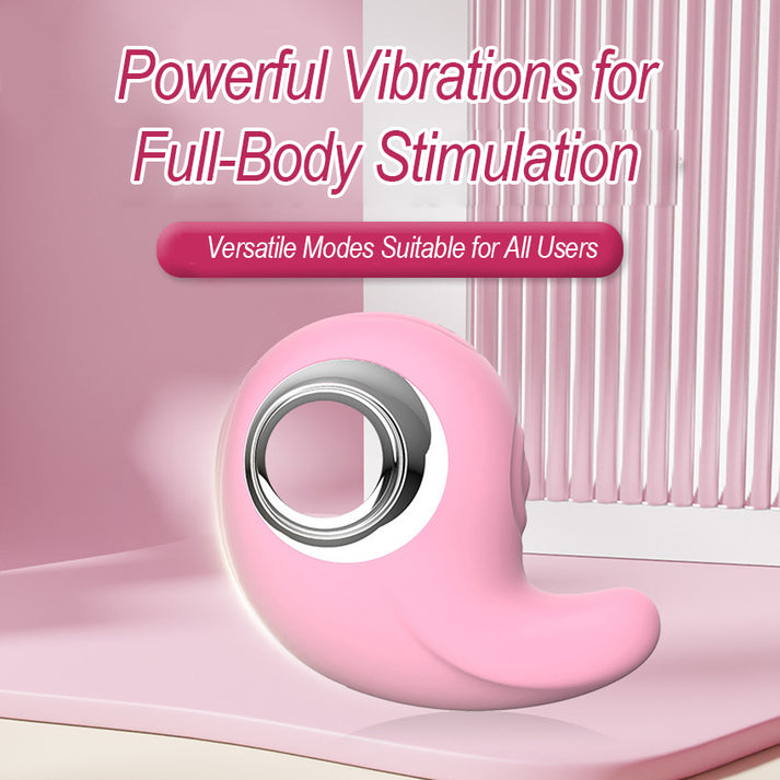 KIEESN Vibrator with Vibration & Tapping Functions, Compact & Portable Silicone Design — view 2