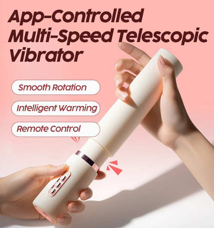Multi‑Speed Telescopic Vibrator with Remote Control • For Adult Use — view 3