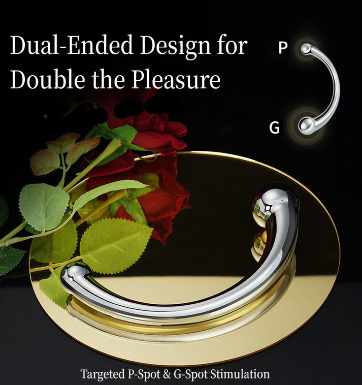 Dual-Ended Metal Anal Plug, Prostate Massager & Anal Dilator, Pleasure Toy for Men & Women — view 6