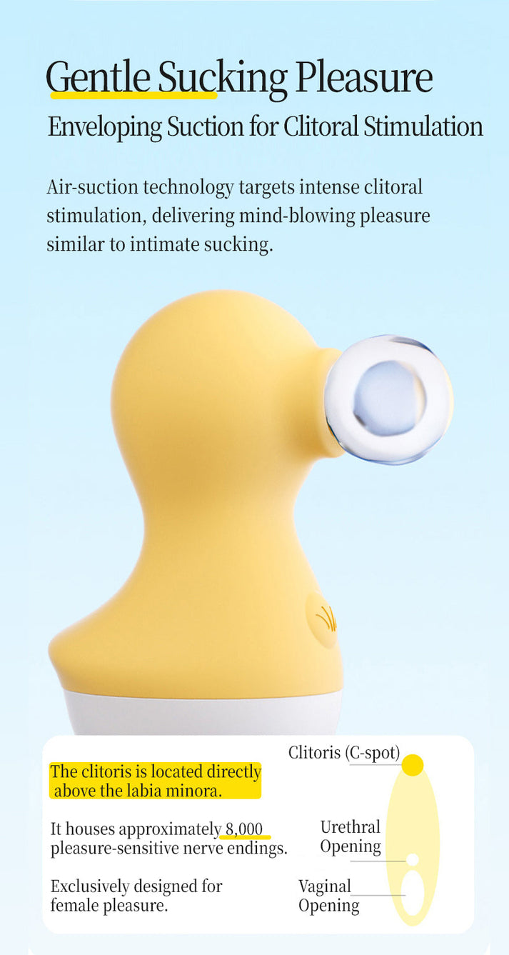 Mmeng Cute Duck Suction Vibrator, Mini Intimate Massager for Female Pleasure — view 5