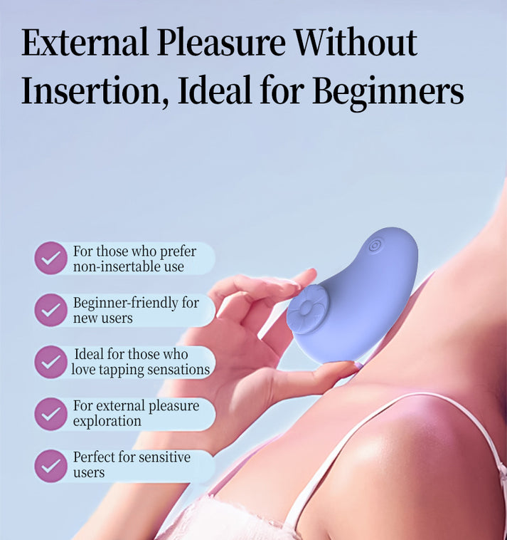 Whisper-Quiet Clitoral Vibrator-Tapping & Suction Egg Toy — view 3
