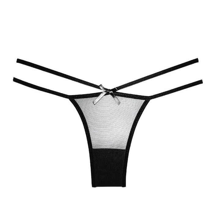 No-removal erotic underwear, crotch-open women's thong, insertable sexy underwear for women