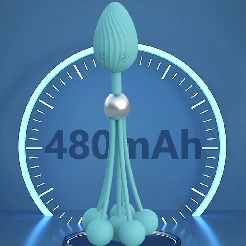 Men and women adult toys, couples shared posterior multi-bead anal plug, insertable vibrating — view 4