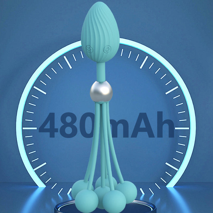 Men and women adult toys, couples shared posterior multi-bead anal plug, insertable vibrating — view 4