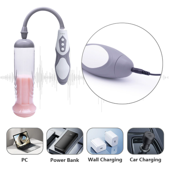 masturbator sucking vacuum  Penis Trainer