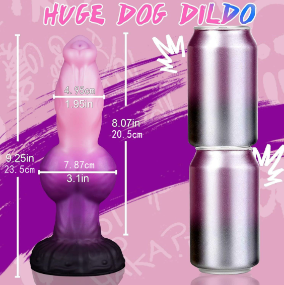 super-large dog-shaped dildo — view 3