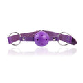 4 Colors Faux Leather Mouth Gag Adjustable Plastic Ball - product detail image