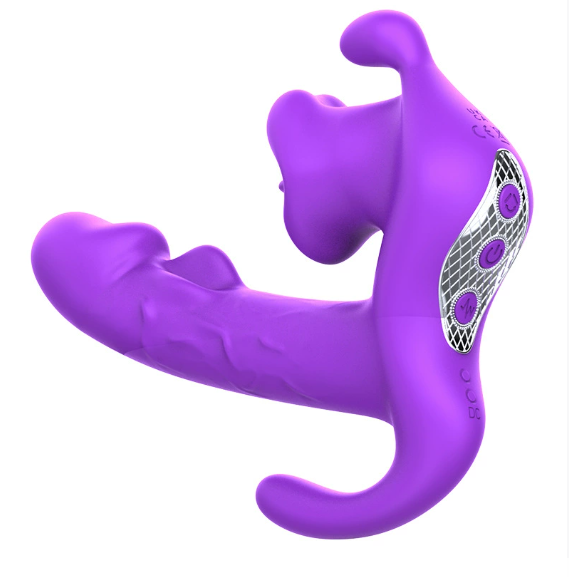 Three-point G-spot vibrator with 10 modes