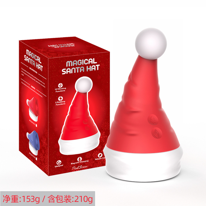 Novelty Christmas hat G-spot vibrator