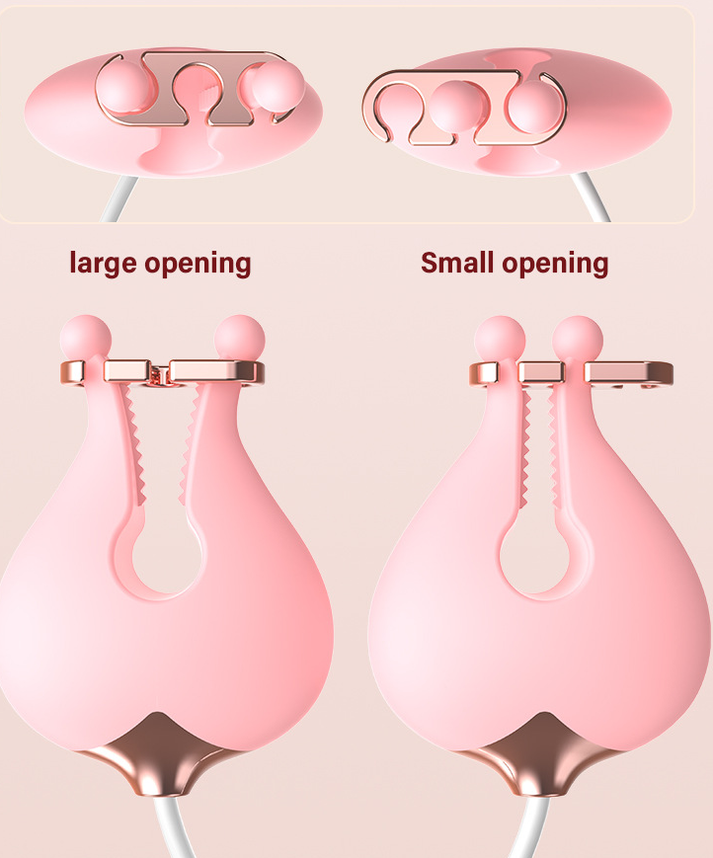 New Breast Massage Female Charging Vibrating Nipple Clip Masturbator Going Out Vibrating Egg Sex Toys — view 5