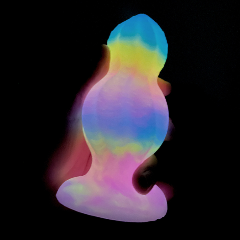SM New Fluorescent Anal Plug with Anal Dilation Massage - additional view