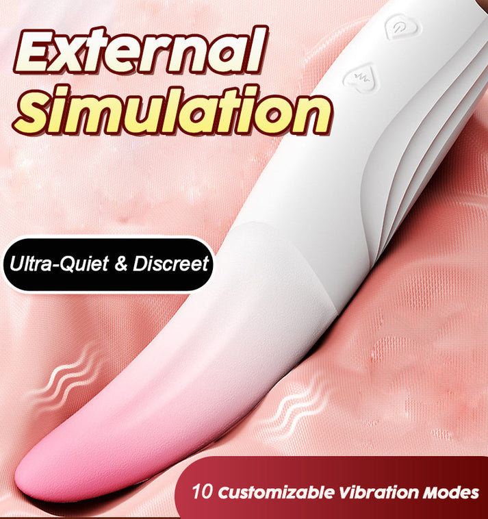 Licking Tongue Vibrator for Her – Dual-Action Tongue Lick & Vibration Pleasure Toy — view 4