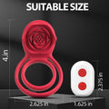 Multi Functional Double Penis Cock Rings with Remote - additional view