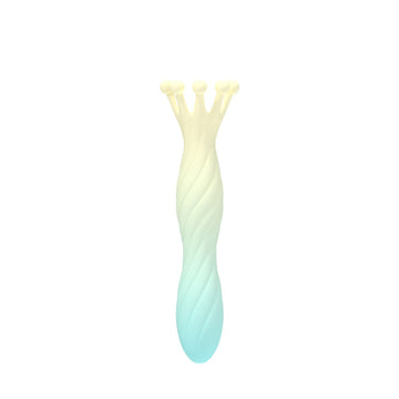 Detachable Crown-shaped Silicone & 304 Stainless Steel Personal Massager for Women