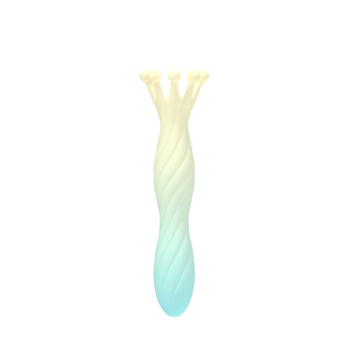Detachable Crown-shaped Silicone & 304 Stainless Steel Personal Massager for Women