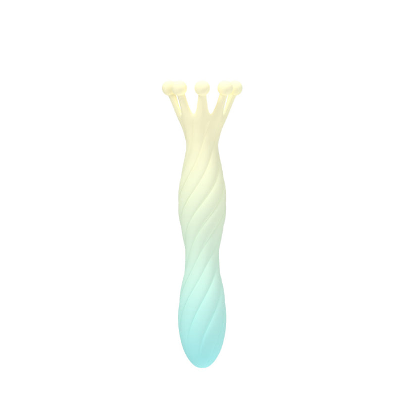 Detachable Crown-shaped Silicone & 304 Stainless Steel Personal Massager for Women