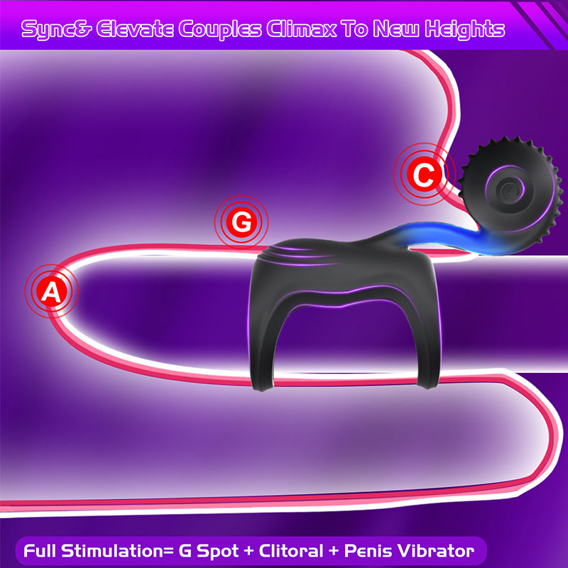 Snail Cock Ring Couple Shared Vibrating Cock Ring — view 4