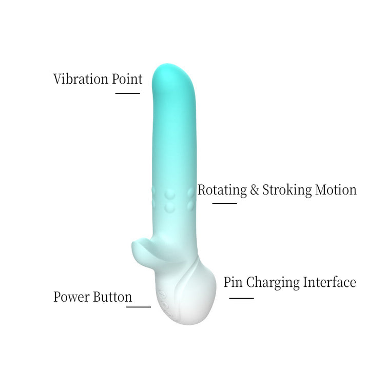Huanchao Rotating Beads Vibrator, Electric Automatic Telescoping & Thrusting Massage Toy — view 3