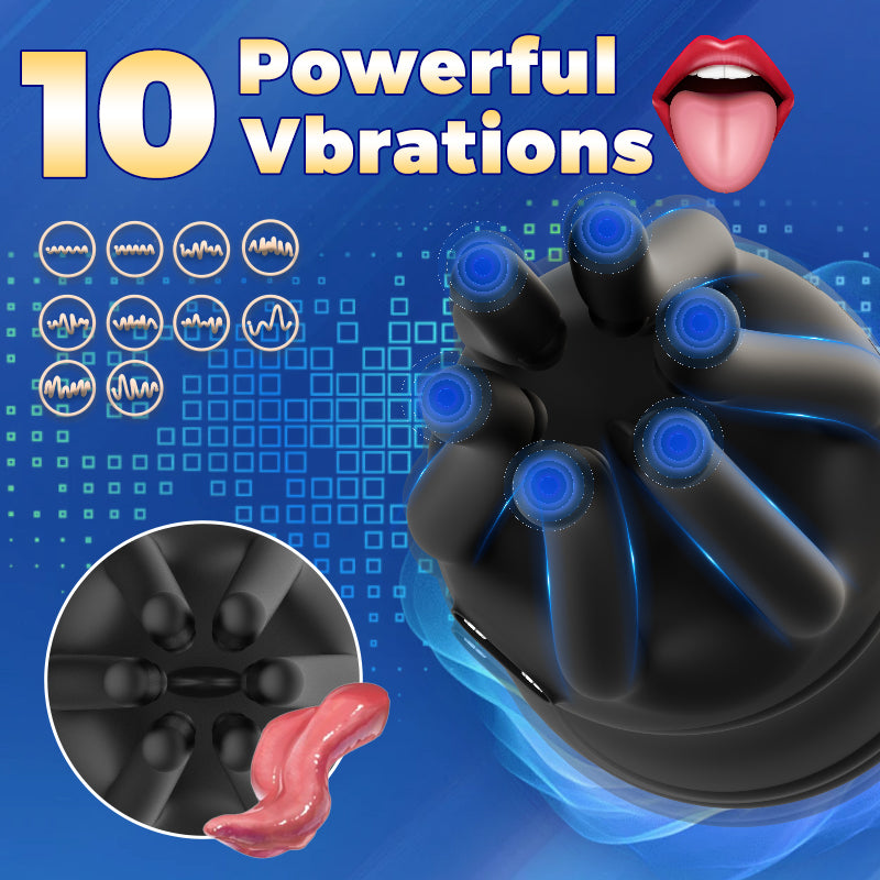 Octopus Vibrator 's Glans Penis Training Device - detail view
