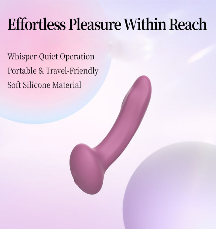 Realistic Silicone Vibrator with Suction Cup Base, Soft Skin-like Texture, Manual Control — view 4