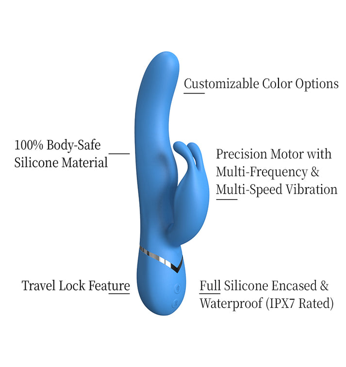 Full Waterproof Rechargeable Silicone Vibrator, Multi-Speed Multi-Frequency Sway Design for Women — view 5