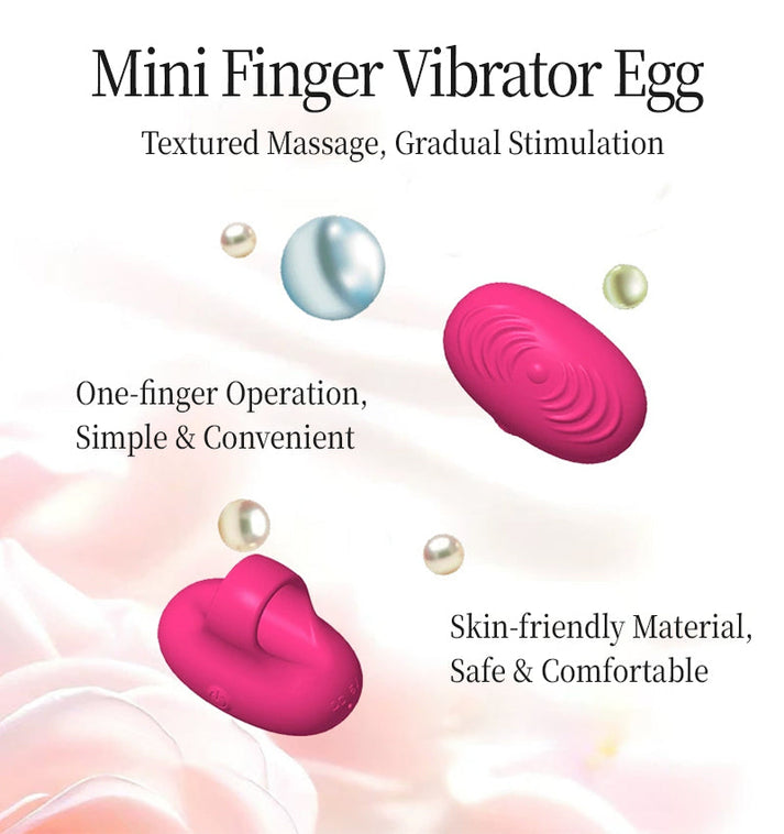 Threaded Finger Vibrator, Portable Mini Multi-Speed Powerful Vibration Masturbator — view 2