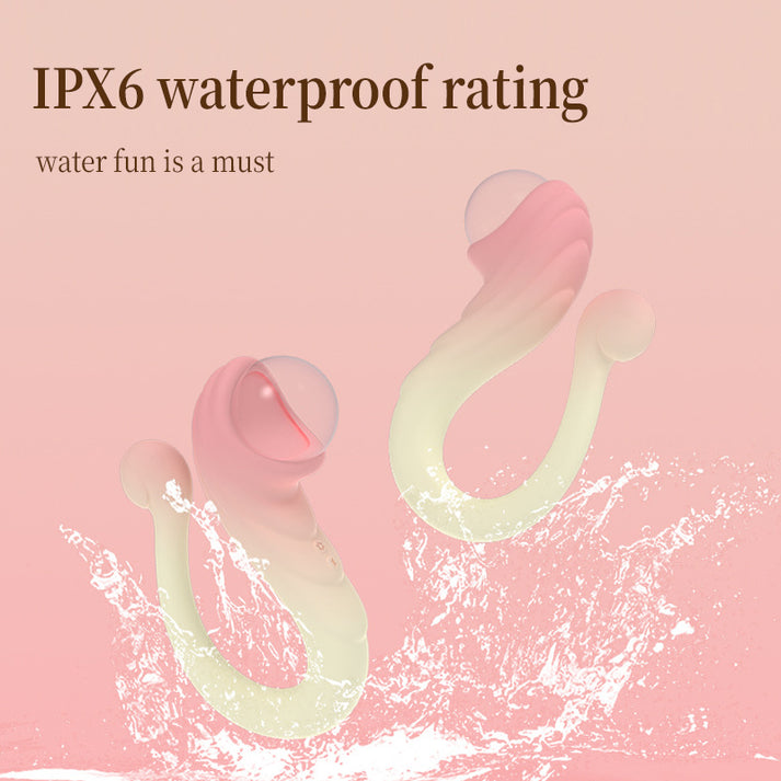Powerful Vibration Arc Silicone Ball, Double-headed Design with Heating Function, Unique Shape for Pleasure — view 2