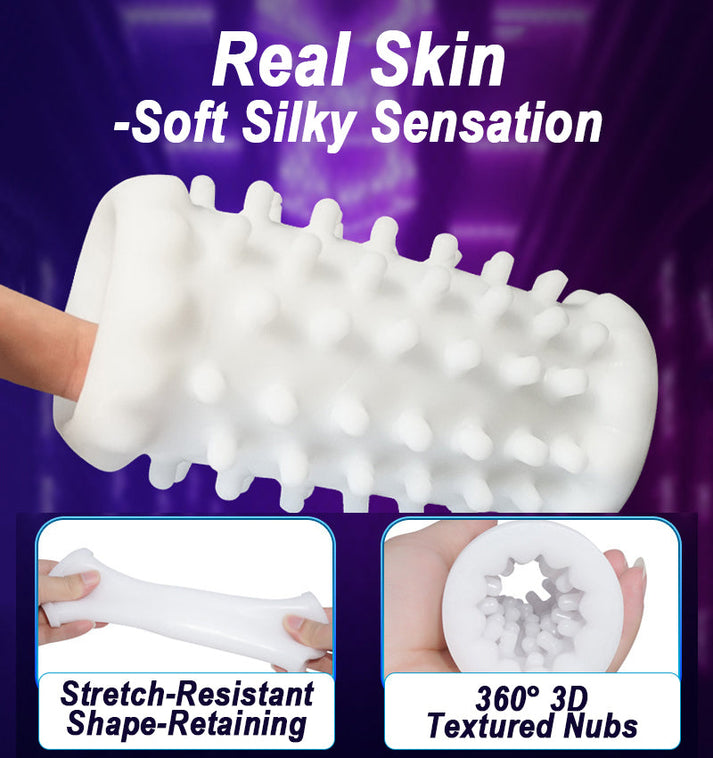 Manual push type Thrusting & Rotating Electric masturbator — view 4