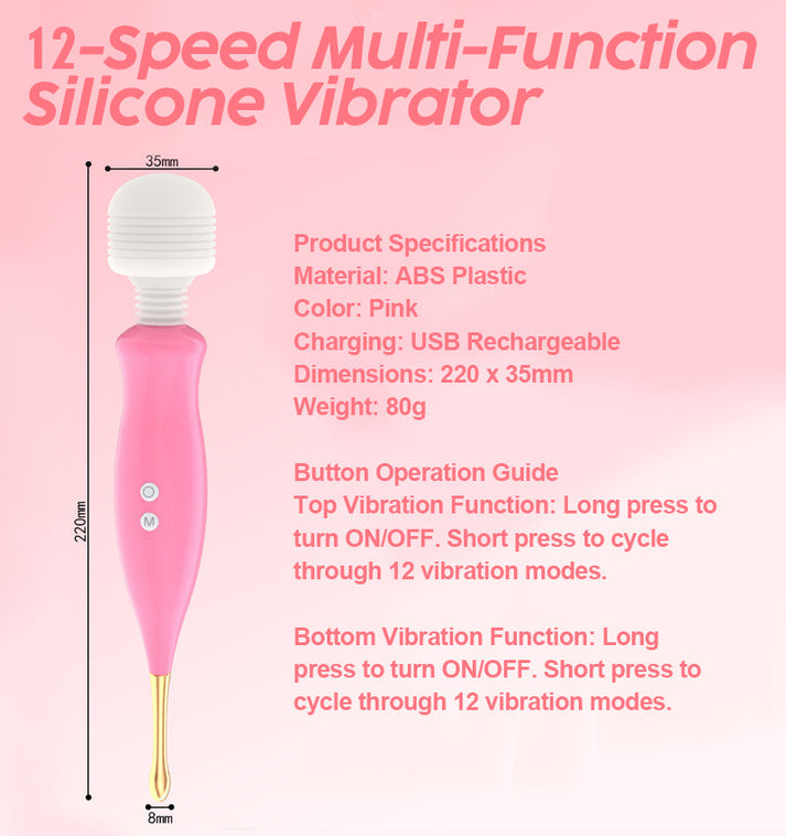 Multi-function Silicone Vibrator for Adult Use — view 4