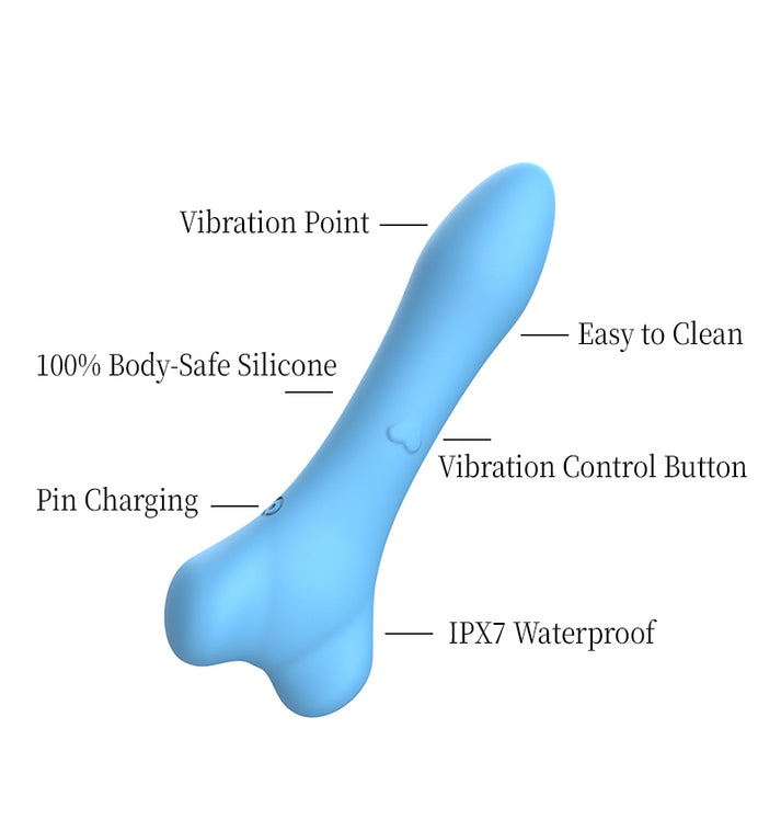 Rocket-shaped Vibrator, Liquid Silicone, 10 Vibration Modes, Quiet Operation Under 55dB — view 4