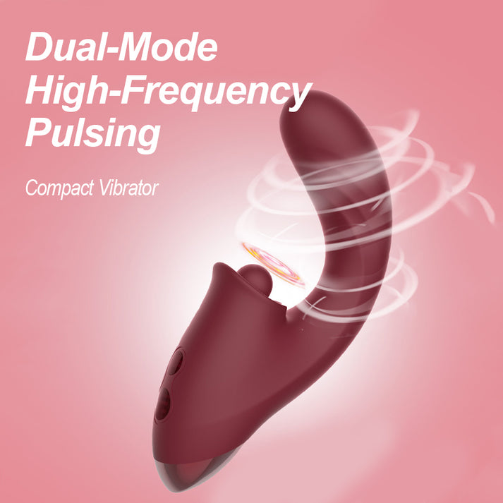 Female Silicone Vibrator with Telescopic & Pulsing Functions — view 5