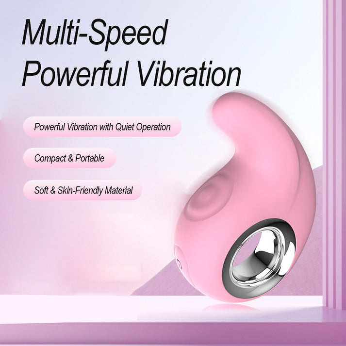 KIEESN Vibrator with Vibration & Tapping Functions, Compact & Portable Silicone Design — view 3