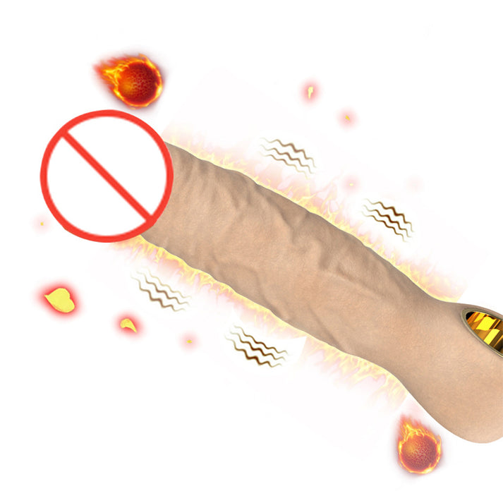 Liquid Silicone Telescoping Vibrator with Built-in 40°C Gentle Warming Function — view 5