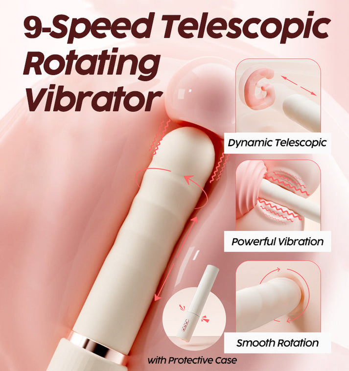 Multi‑Speed Telescopic Vibrator with Remote Control • For Adult Use — view 4